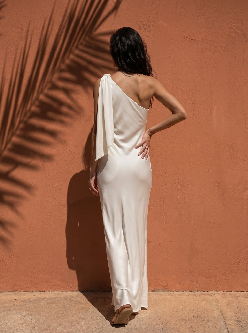 Camille One-Shoulder Satin Gown