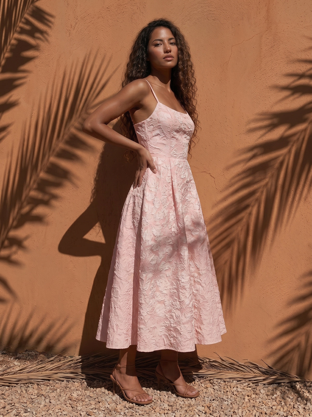 Amalie Jacquard Midi Dress
