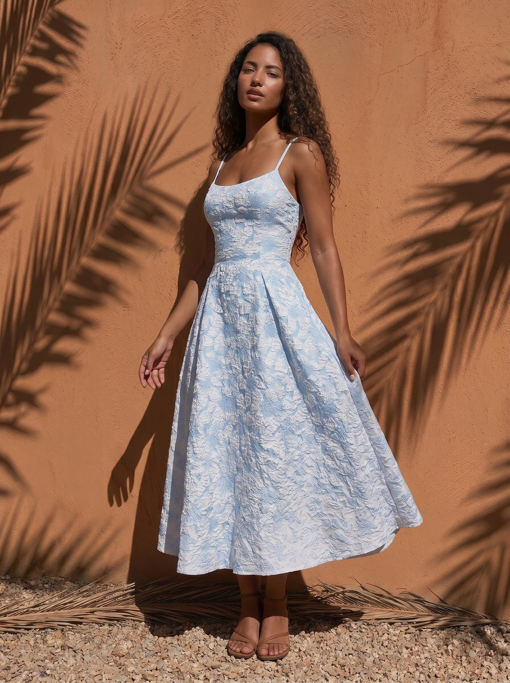 Amalie Jacquard Midi Dress