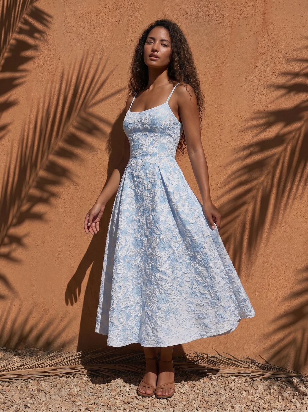 Amalie Jacquard Midi Dress