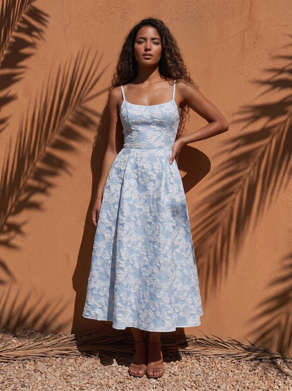 Amalie Jacquard Midi Dress