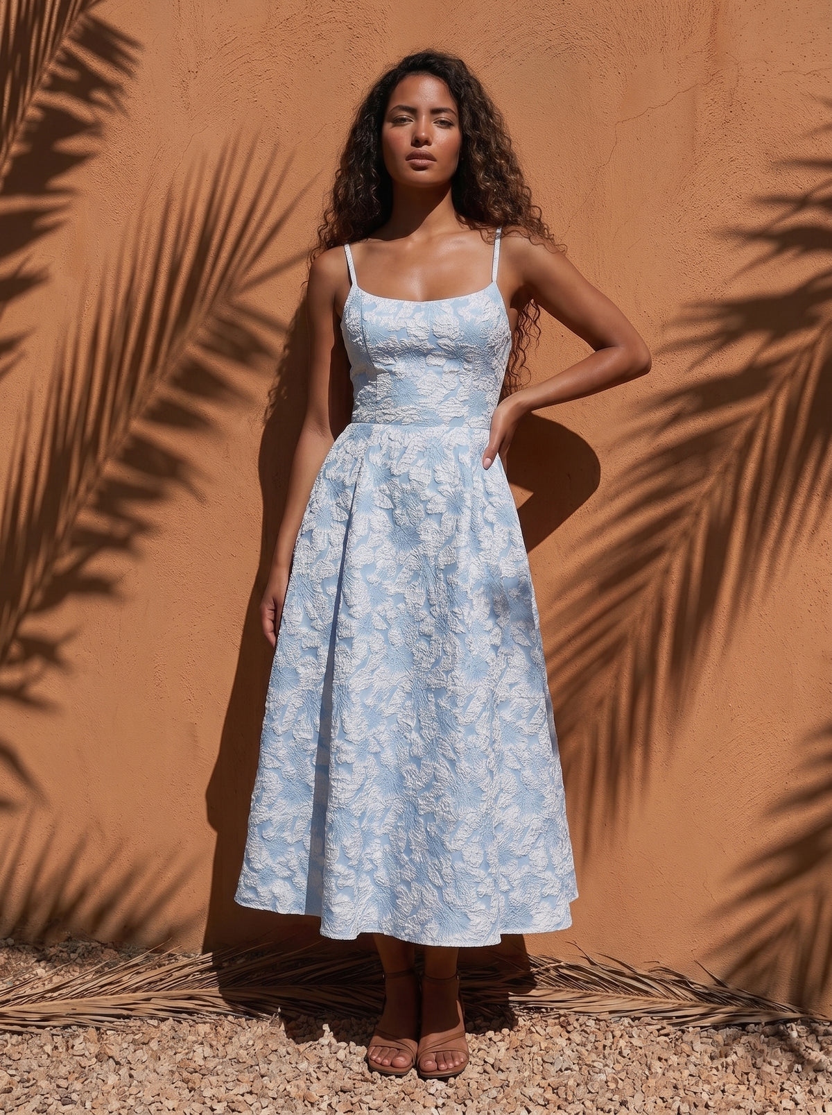 Amalie Jacquard Midi Dress