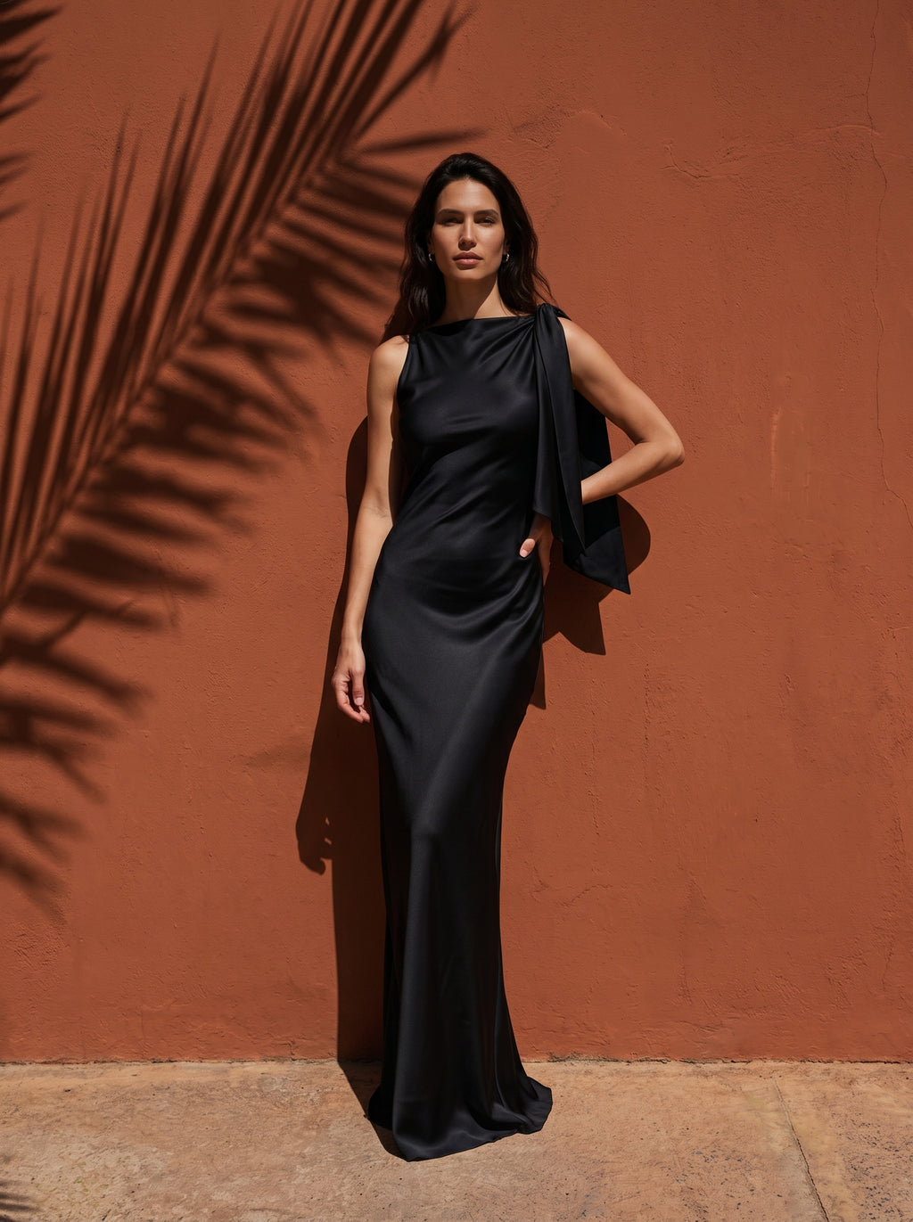 Camille One-Shoulder Satin Gown